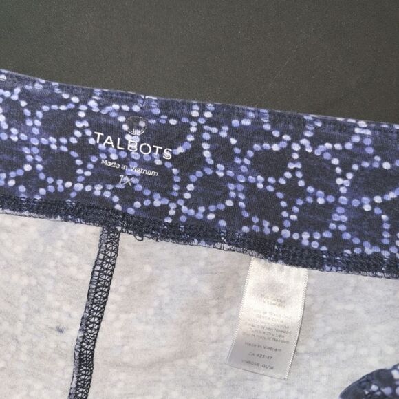 Talbots Blue Cropped Athletic Pants 1X - Picture 4 of 9